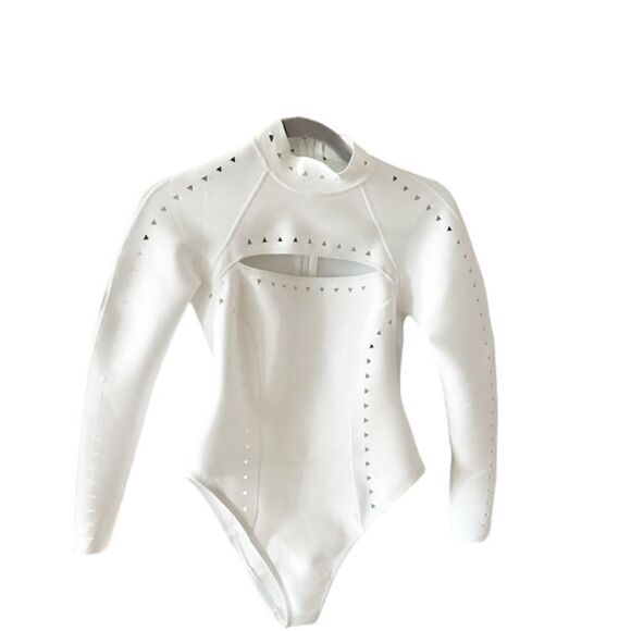 NWT Gigi C Laurel Cutout Scuba Surfsuit One Piece Swimsuit XS - Picture 11 of 12